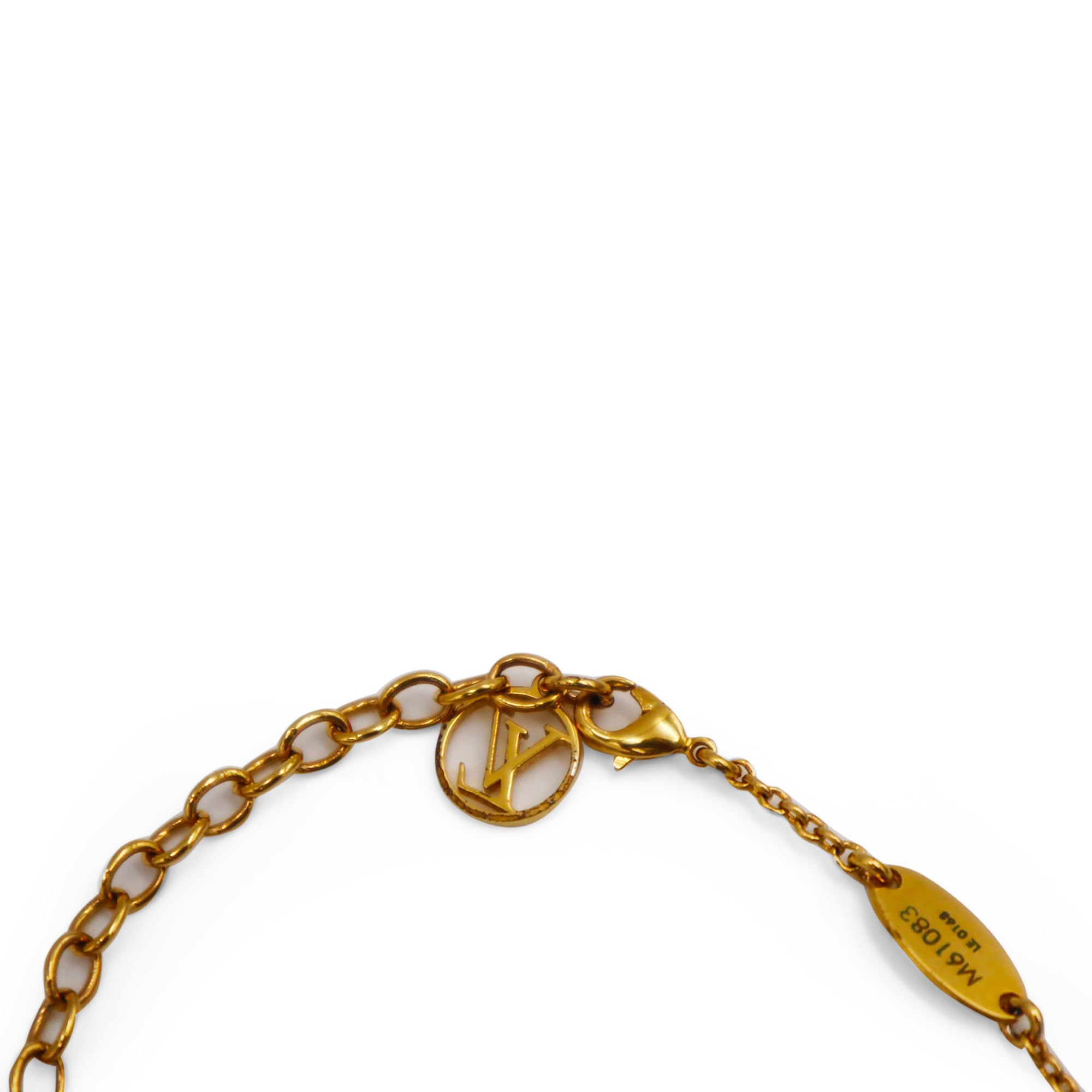 Louis Vuitton Essential V Necklace Gold