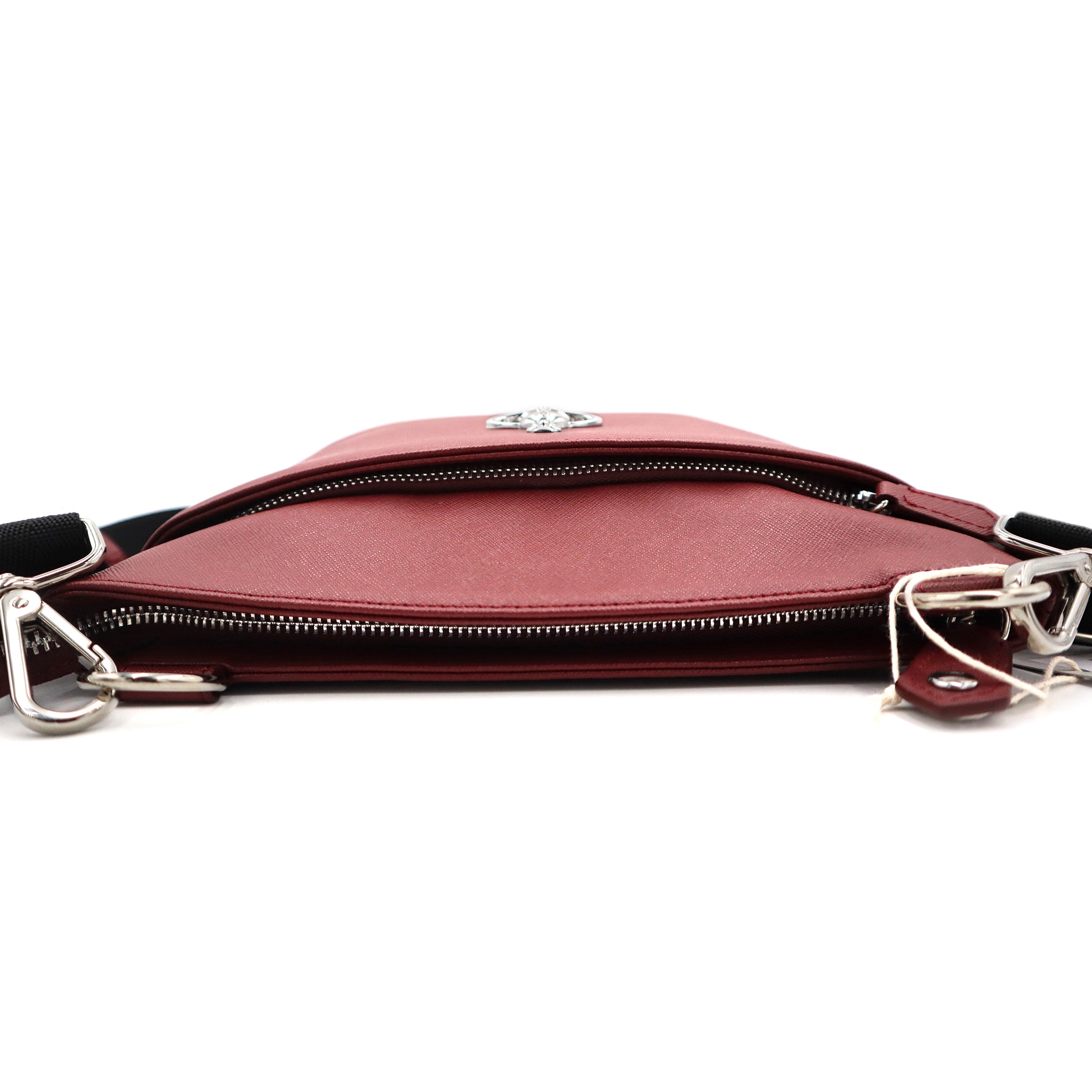 Vivienne Westwood Sacoche Leather Shoulder Bag Red