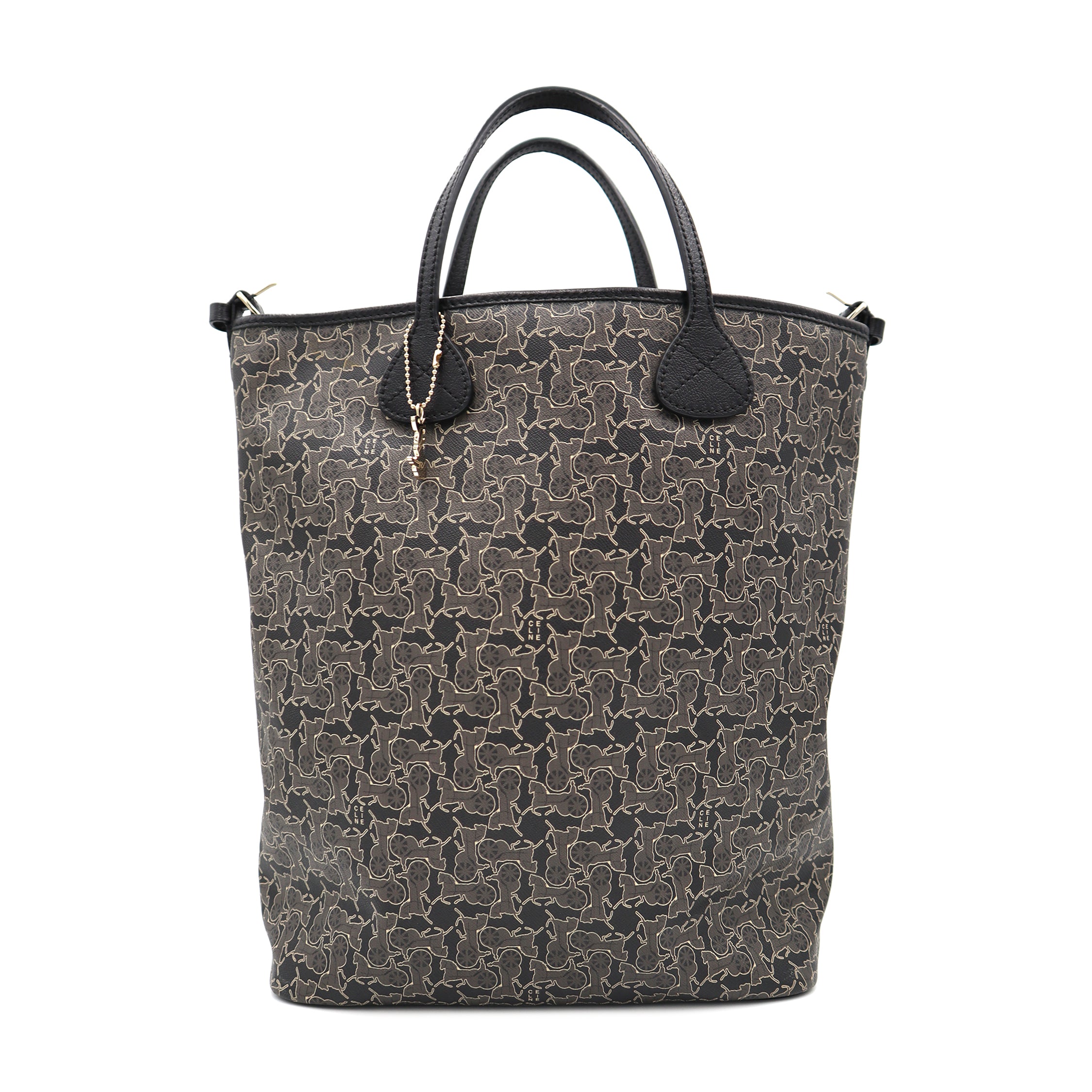 Pre-Owned Celine Carriage Pattern Canvas Tote Bag