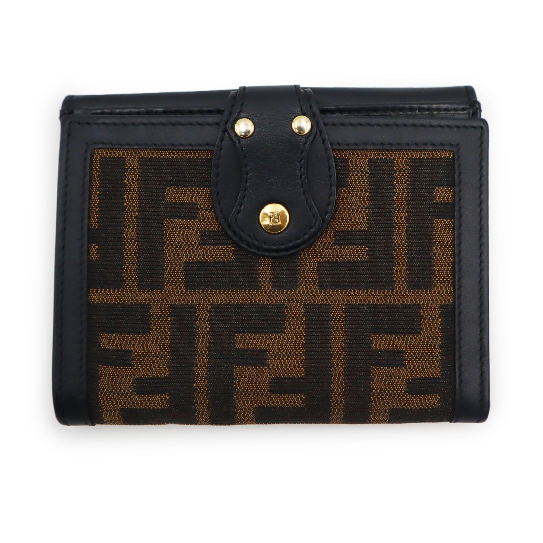 DEAL OF THE DAY Pre-Owned Fendi Zucca Canvas Compact Wallet