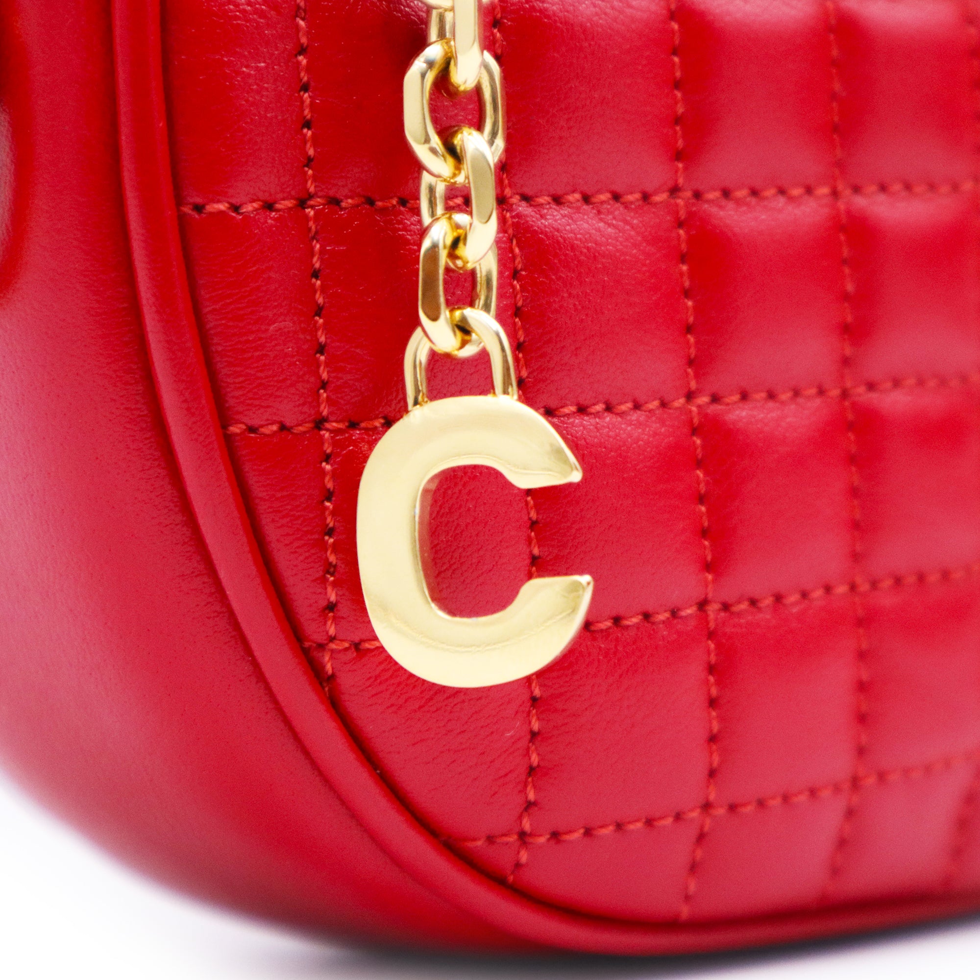 Pre-Owned Celine Hedi Slimane C Charm Crossbody Camera Bag